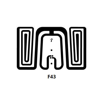 Impinjiモンツァ4の破片が付いている習慣26*16mm F43 RFID UHFの象眼細工/RFIDの乾燥した象眼細工