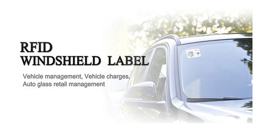 車管理のための数印刷を用いるUHF RFIDの風防ガラスの札